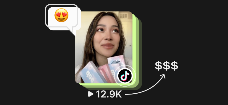 Once your order arrives, shoot a cool video, tag the brand and post to TikTok!